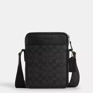 Coach Sullivan Crossbody Bag Style CAT78 | NWT | Signature Canvas & Pebble Leath